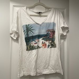 J.Crew Graphic V-Neck T-Shirt